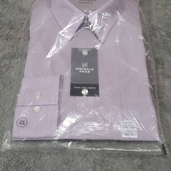 Van Heusen Fitted 16 1/2 34/35 L Dress Shirt - Picture 3 of 6